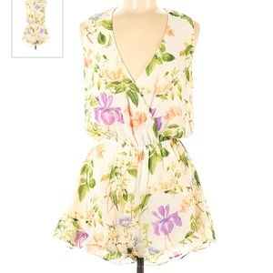 Show Me Your Mumu Romantic Riri Romper in Flower Press Large